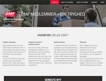 Tablet Screenshot of flytning-dmf.dk